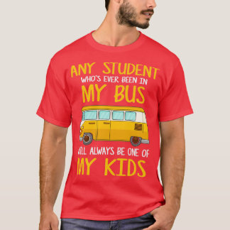 T-shirt Costume Parfait Pour Le Conducteur De Bus Scolaire
