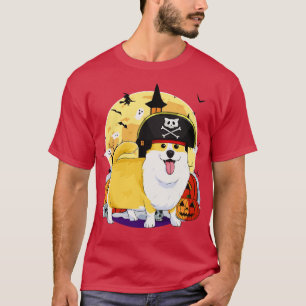 T-shirt Costume Pembroke Welsh Corgi Halloween Pirate
