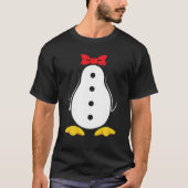 T-shirt Costume Penguin Tuxedo Halloween Cadeau Pour Garço (Devant)
