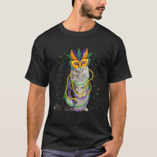 T-shirt Costume Perles Mardi Gras Chat Festival Garçons Fi