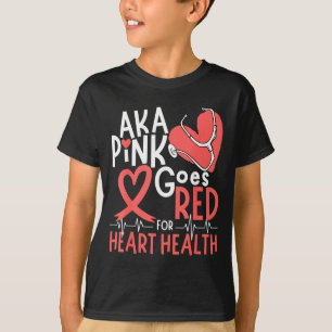 T-shirt Costume pour femmes Aka Rose Vire au Rouge pour la