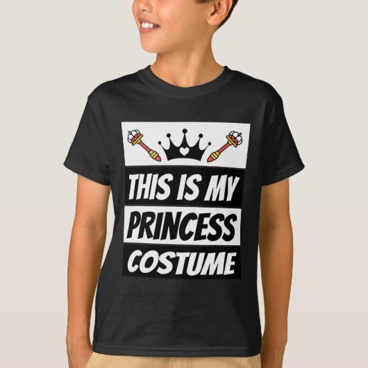 T-shirt Costume princesse rétro Halloween Costume (Devant)