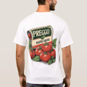 T-shirt Costume Sauce Preggo Annonce de Grossesse Prego  (Dos)