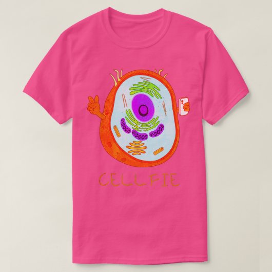 T-shirt Costume scientifique Selfie Cellule Cellulaire Drô (Design devant)