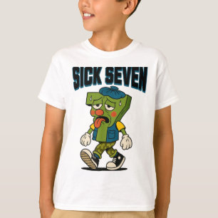 T-shirt Costume Sick Seven 67 Halloween pour tendance popu