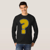 T-shirt Costume Slogan de point d'interrogation (Devant entier)