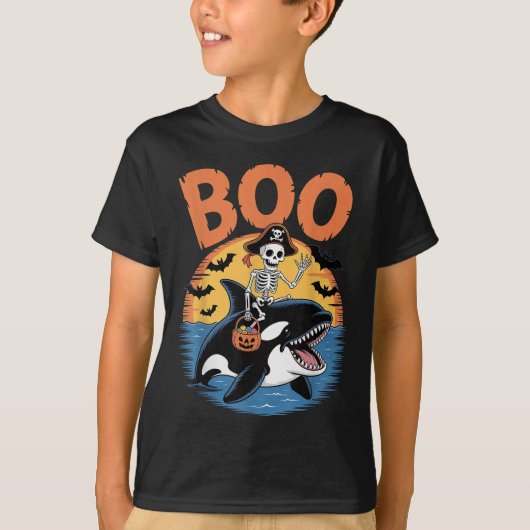 T-shirt Costume Soky Orca Sur Boo Orca Halloween (Devant)