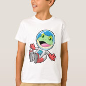 T-shirt Costume spatial de l'astronaute de grenouille (Devant)