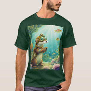 T-shirt Costume Steampunk de loutre mignonne fantastique