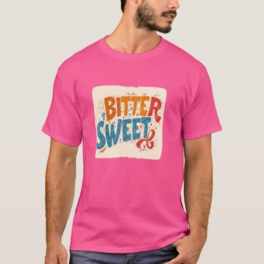 T-shirt Costume sucré amer multicolore (Devant)