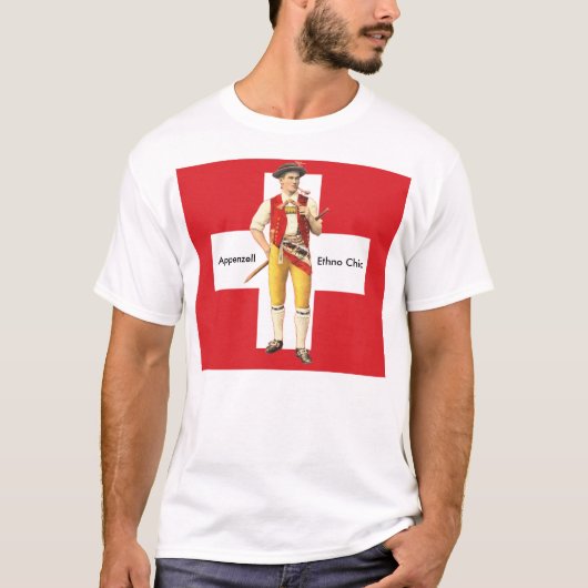 T-shirt Costume traditionnel de vacher chic d'Appenzell (Devant)