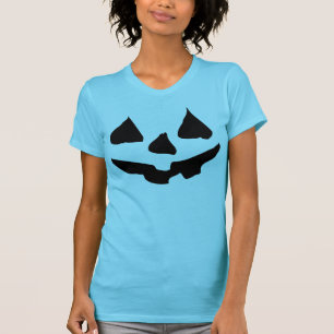 T-shirt Costume turquoise Teal de Halloween de citrouille
