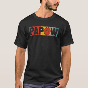 T-shirt Costume Vintage Retro Papa Patte Chien Chat Propri
