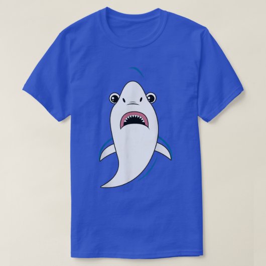 T-shirt Costume visage requin mignon animal facile Hallowe (Design devant)