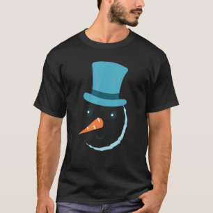 T-shirt Costume visage Snowman souriant pour toute la fami