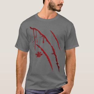 T-shirt Costume Wolf Werewolf Blood Scratch Scandale Vinta