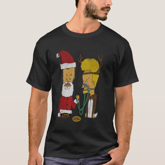 T-shirt Costumes de Noël Beavis et Butt Head (Devant)