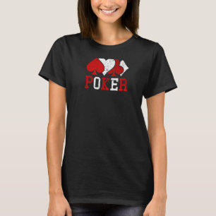 T-shirt Costumes de poker Spade Heart Diamond Club Poker V