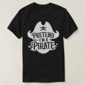 T-shirt Costumes d'Halloween pour adultes Prétendre que je (Design devant)