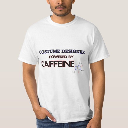 T-shirt Costumier actionné par la caféine (Devant)