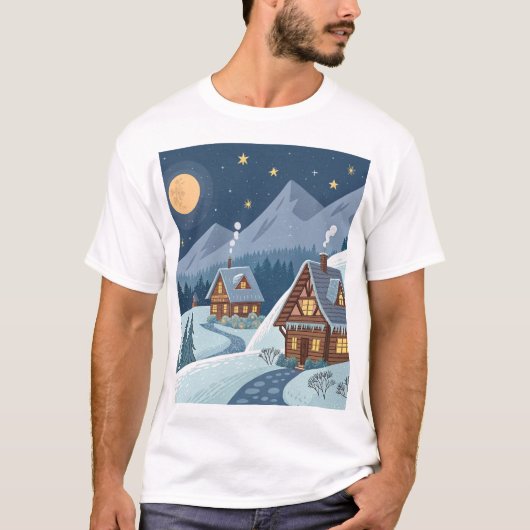 T-shirt Cosy Alpine Towns (Devant)