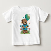 T-Shirt Cosy Ours dans le pré (Devant)