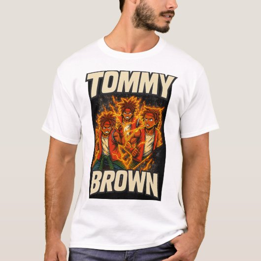 T-shirt Côté Brown Tommy A (Devant)