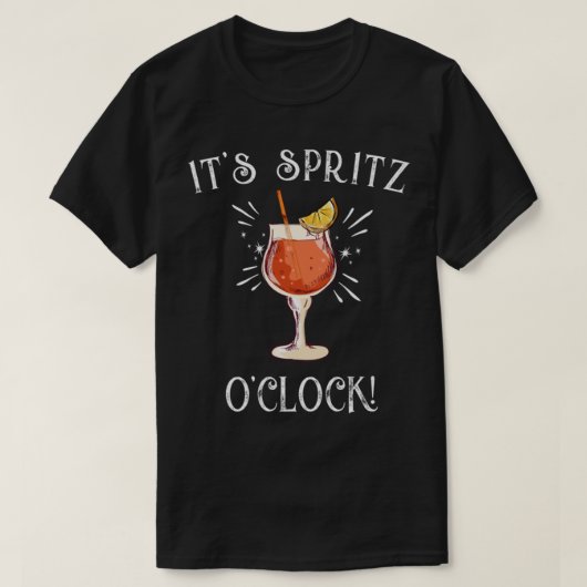 T-shirt Côte d'Amalfi Italie _quot_It_s Spritz O_clock Lim (Design devant)
