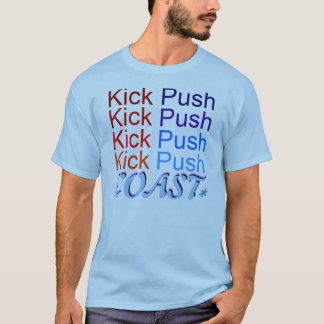 T-shirt Côte de poussée de coup-de-pied