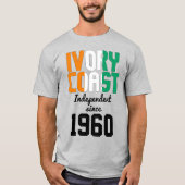 T-shirt Côte d'Ivoire - Fête de l'indépendance (Devant)