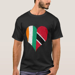 T-shirt Côte d'Ivoire Trinité-et-Tobago Drapeau pour Ivoir