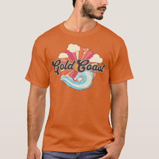 T-shirt Côte d'Or Australie Rétro Années 80 Plage vintage