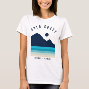 T-shirt Côte d'Or Queensland Australie Rétro Vintage
