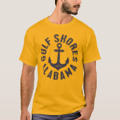 T-shirt Côte du Golfe, Alabama (Devant)