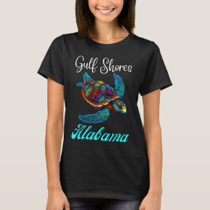 T-shirt Côte du Golfe Alabyma Tortue de mer Famille de vac