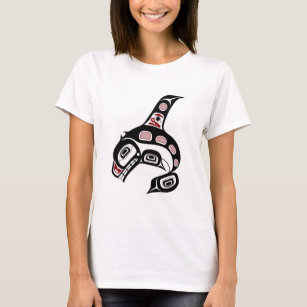 T-shirt Côte du Pacifique Nord-Ouest L'art haïda La balein