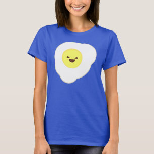 T-shirt côté ensoleillé d'oeufs de kawaii