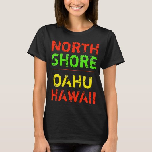 T-SHIRT CÔTE NORD D'HAWAÏ (Devant)