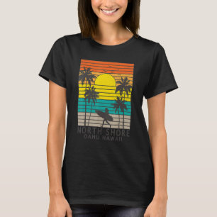 T-shirt Côte Nord Oahu Hawaii Surfer Girl Plage Surf