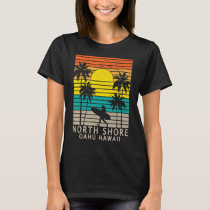 T-shirt Côte Nord Oahu Hawaii Surfer Girl Plage Surf