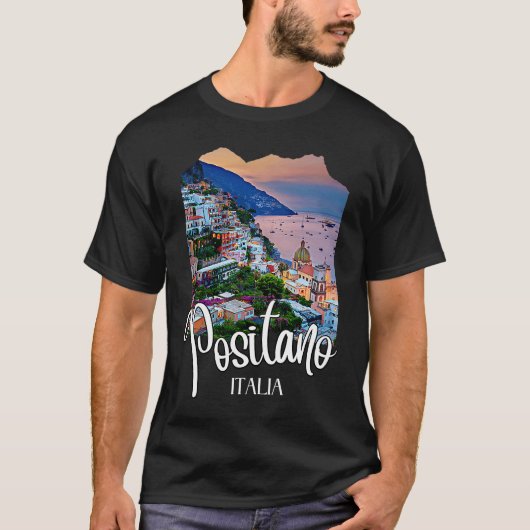 T-shirt Côte Positano Amalfi (Devant)