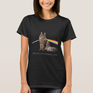 T-shirt Côté Sombre De L'Amoureux des chats Du Maine Coon