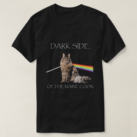 T-shirt Côté Sombre Du Maine Coon (Design devant)