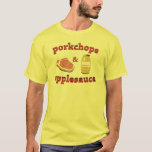 T-shirt côtelettes et applesaudissements<br><div class="desc">côtelettes et applesaudissements</div>