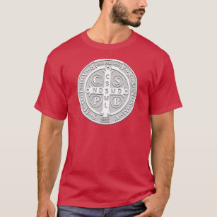 T-shirt Côtés de la médaille 2 de St Benoît solides