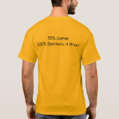 T-shirt Coton de 50%, synthétique de 100% a priori (Dos)
