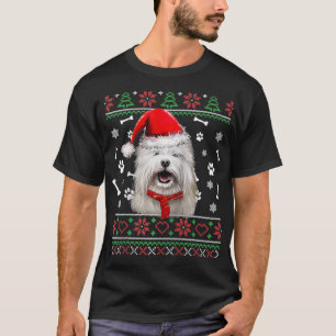 T-shirt Coton de Noël De Tulear Santa Hat P