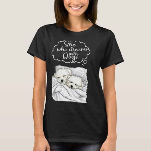 T-shirt Coton De Tulear Dog Nightgown Pajama  (Devant)