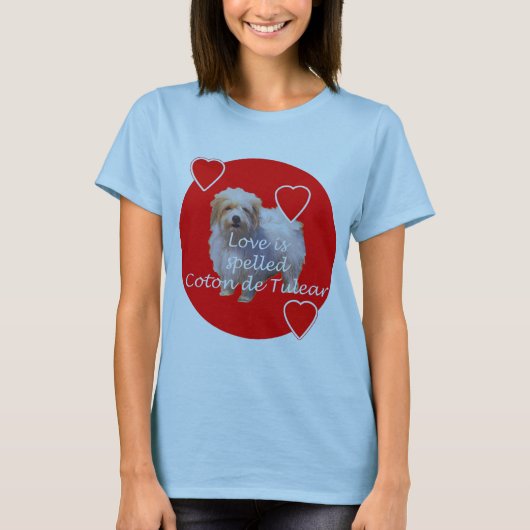 T-shirt COTON de Tulear Love (Devant)