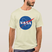 T-shirt Coton Lourd Iconique NASA (Pluton Cream) (Devant)